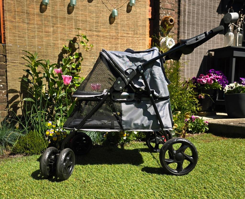 Honden buggy, Ophalen, Gebruikt