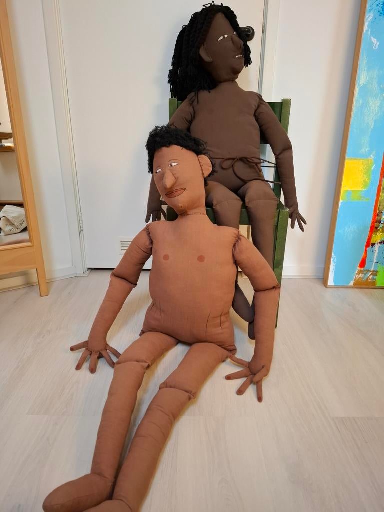 Lappen poppen levensgroot gebruikt in de  Bijenkorf, Ophalen, Zo goed als nieuw, Overige typen