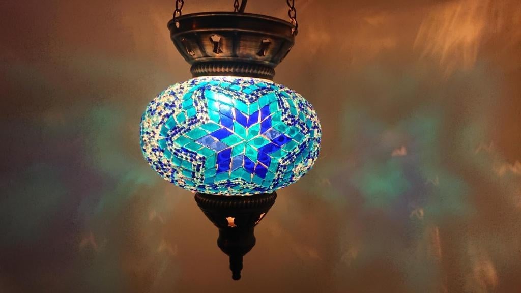 Diverse Oosterse Marokkaanse Turkse hanglamp glasmozaiek, Oosters Arabisch 1001nacht Boho Ibiza Marrakech Marokkaans Turks, Nieuw