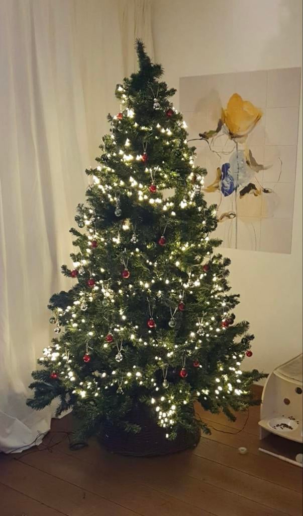 Kunst kerstboom 210 cm, Diversen, Kerst, Ophalen, Gebruikt