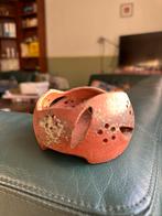 Handgemaakte  kaarsenhouder, Overige materialen, Bruin, Ophalen of Verzenden, Zo goed als nieuw