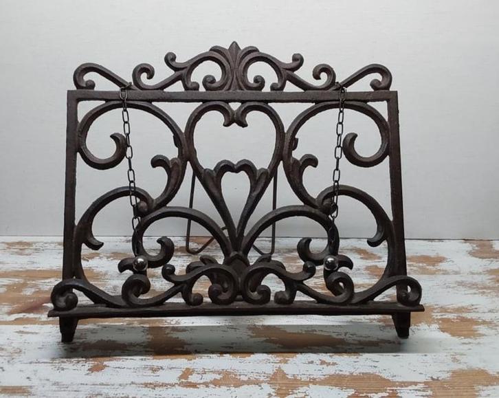 Gietijzeren boekenstaander, Antiek en Kunst, Curiosa en Brocante, Ophalen of Verzenden