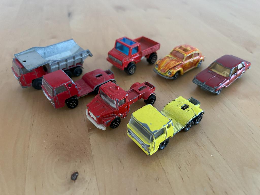Majorette: 7 modelauto's, Hobby en Vrije tijd, Modelauto's | Overige schalen, Ophalen of Verzenden, Gebruikt, Auto