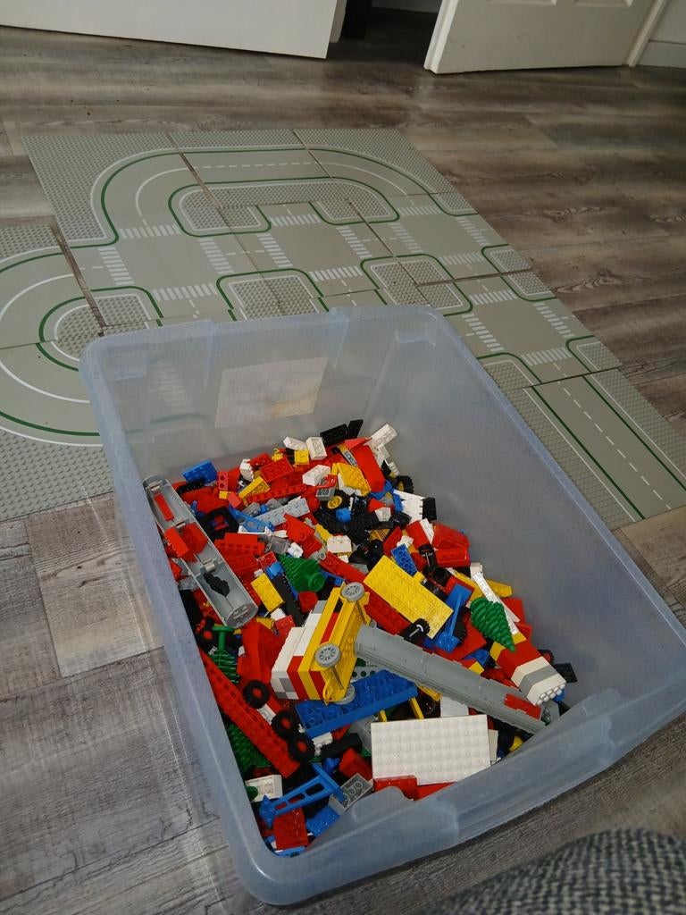 Hele bak lego plus verkeersplein, Ophalen of Verzenden