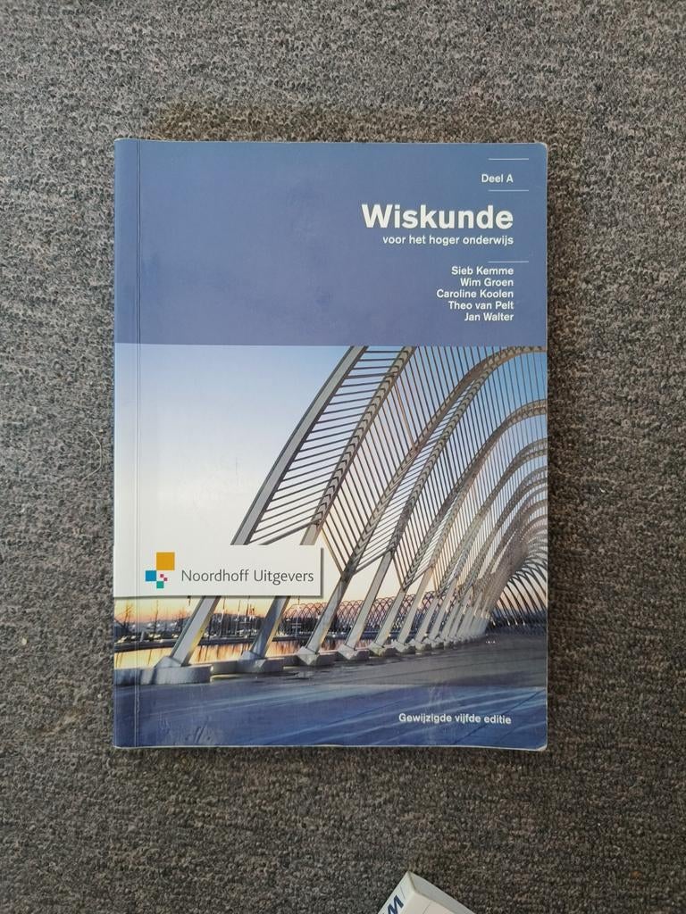 Wiskunde voor hoger onderwijs deel A, Ophalen of Verzenden, Zo goed als nieuw, Overige niveaus, Nederlands