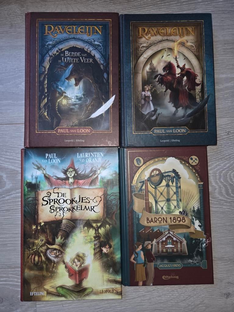 4x Efteling boeken oa 2x Raveleijn, Boeken, Ophalen of Verzenden, Zo goed als nieuw