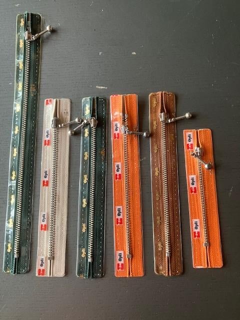Ritsen zilver metaal M40 met vossestaartloper 10cm 15cm 20cm, Ophalen of Verzenden, Nieuw, Rits of Sluiting
