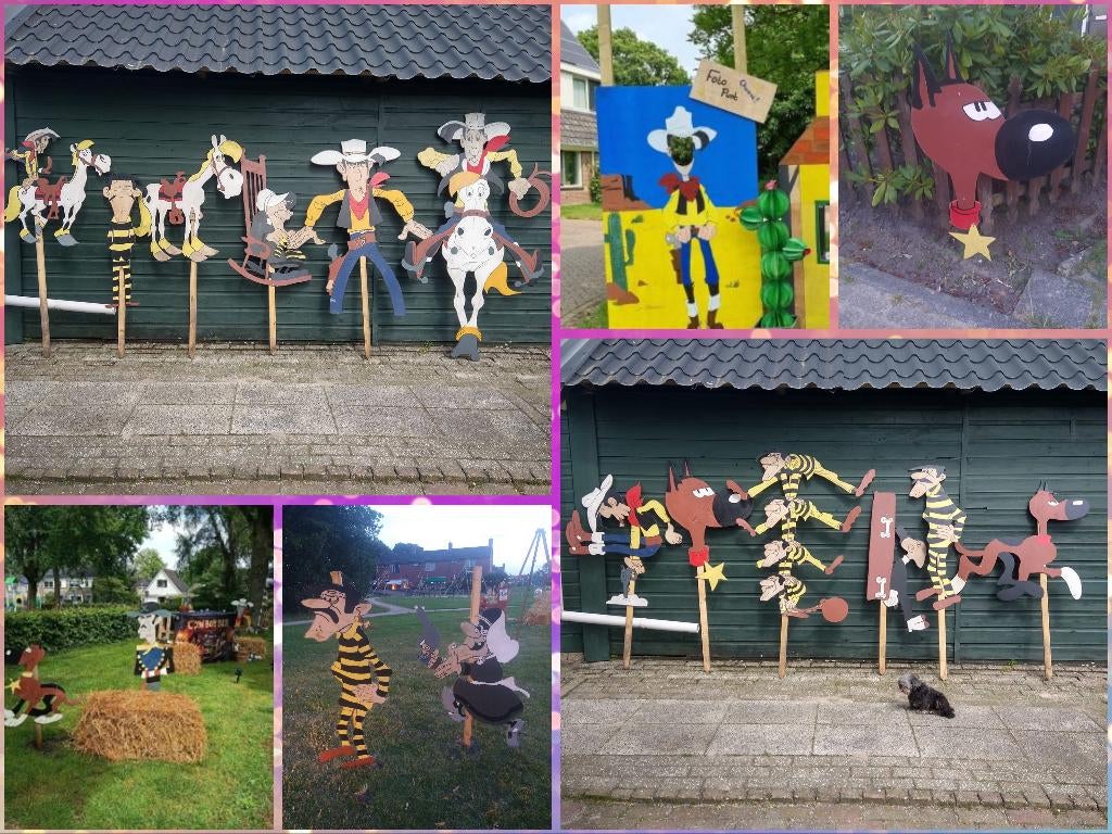 Straatversiering Lucky Luke/ Western te huur, Ophalen, Gebruikt, Overige