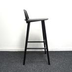 Muuto Nerd Barkruk | Zwart | Hout | Zithoogte 75 cm | Kruk, -, -, 60 tot 90 cm, Ophalen of Verzenden