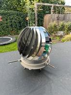 Rotorvent RVS trekkap schoorsteen roterend 32cm, Ophalen of Verzenden, Gebruikt, Afzuiger