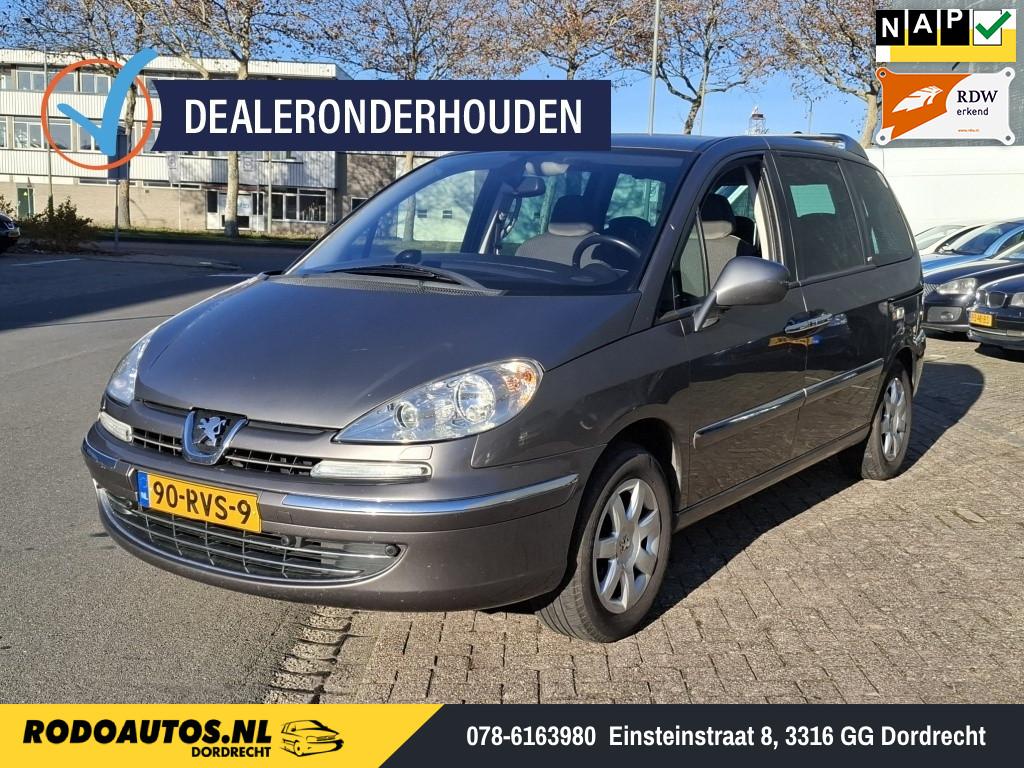 Peugeot 807 2.0 HDiF Blue Lease 7-Pers. Navi/Airco APK 10-27, Euro 5, 136 pk, Gebruikt, 8 stoelen