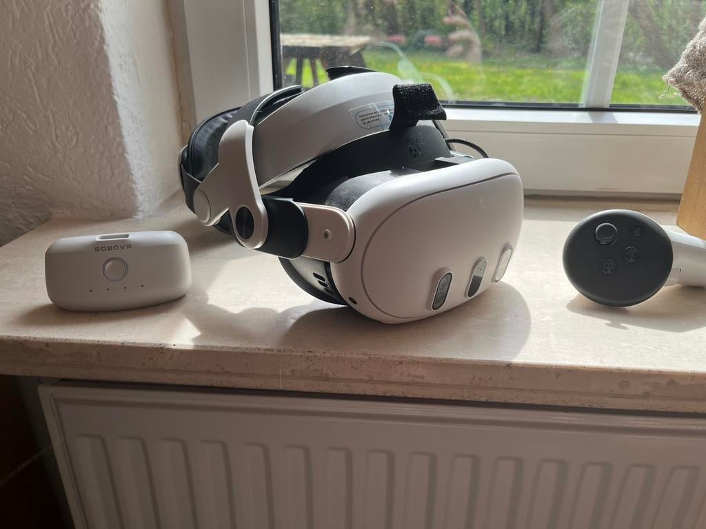 Meta quest 3 met bobo vr headset en extra accu, Ophalen of Verzenden, Zo goed als nieuw, VR-bril, Overige platformen