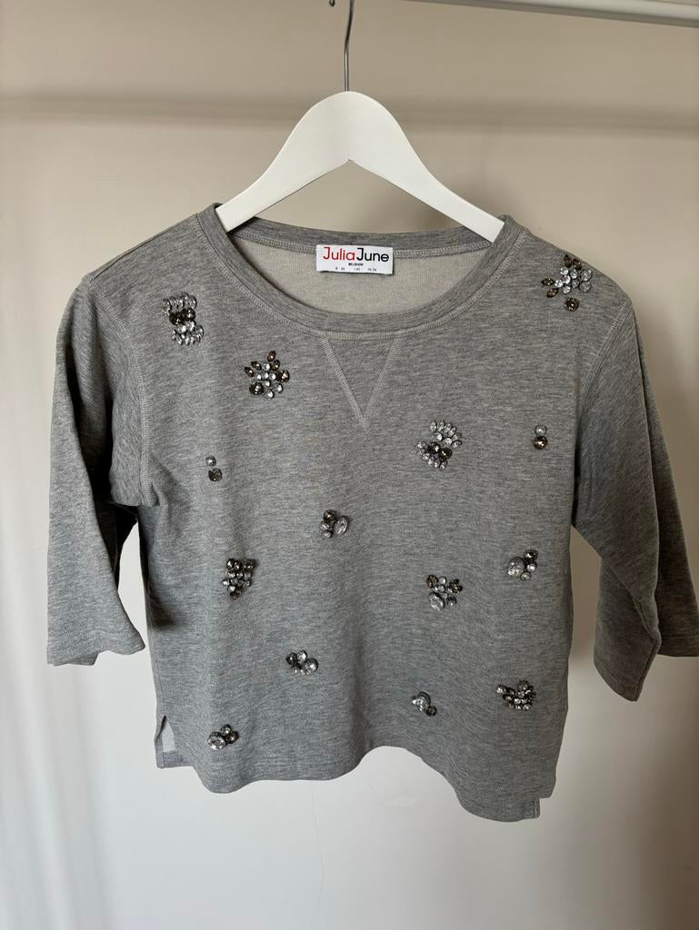 Julia June trui met steentjes - Maat 34/36, Kleding | Dames, Ophalen of Verzenden, Zo goed als nieuw, Korte mouw, Maat 36 (S)