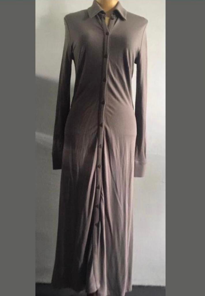 Elegante lange Esprit jurk taupe bruin viscose luxe Nieuw pr, Kleding | Dames, Overige kleuren, Nieuw, Ophalen of Verzenden, Maat 36 (S)