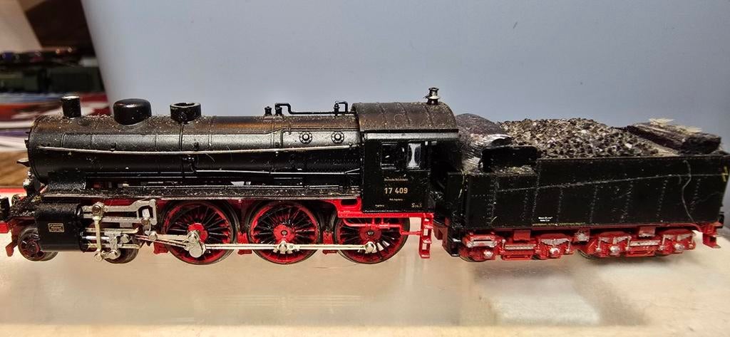 Minitrix br17 fantasie stoomlok loop of sloop, rijdt goed., Hobby en Vrije tijd, Gebruikt, Trix, Ophalen of Verzenden, Gelijkstroom