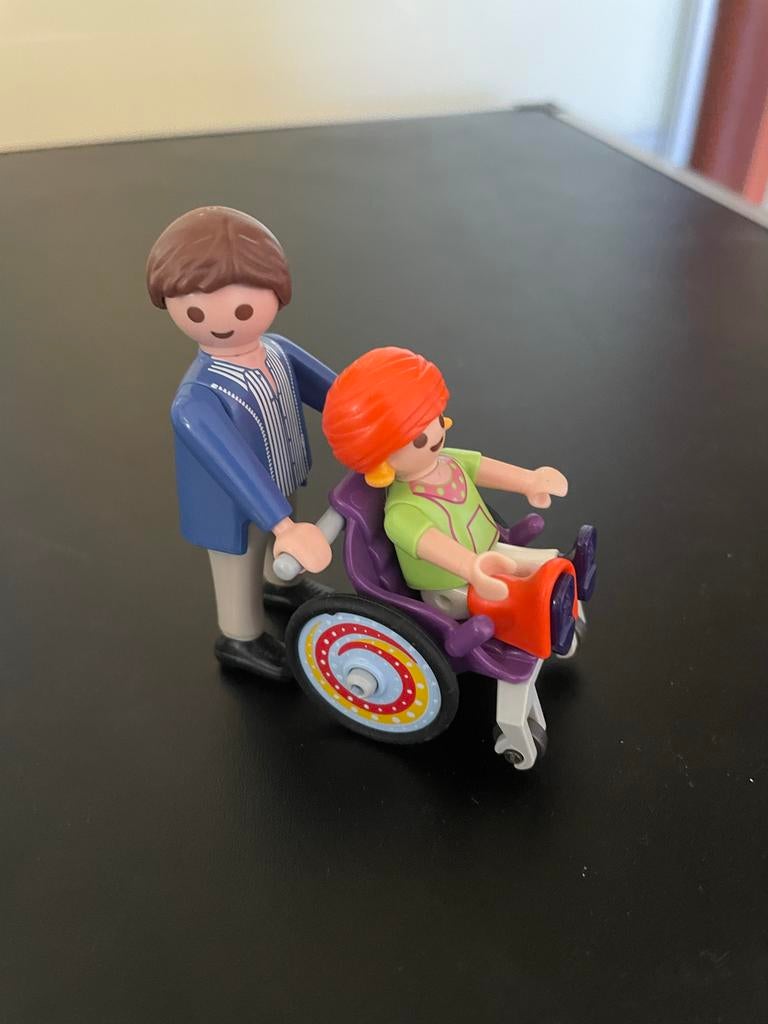 Playmobil figuur met rolstoel 6663, Ophalen, Gebruikt, Complete set