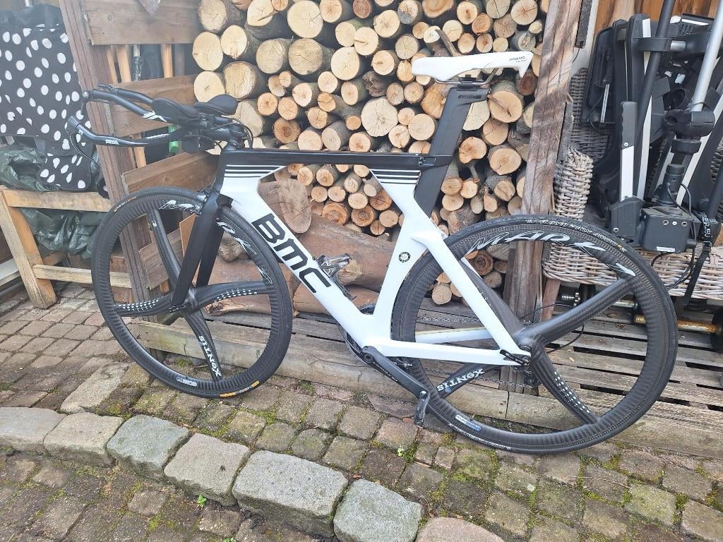 BMC triathlon tijdritfiets 56 cm, Fietsen en Brommers, 28 inch, Gebruikt, Carbon, Velgrem
