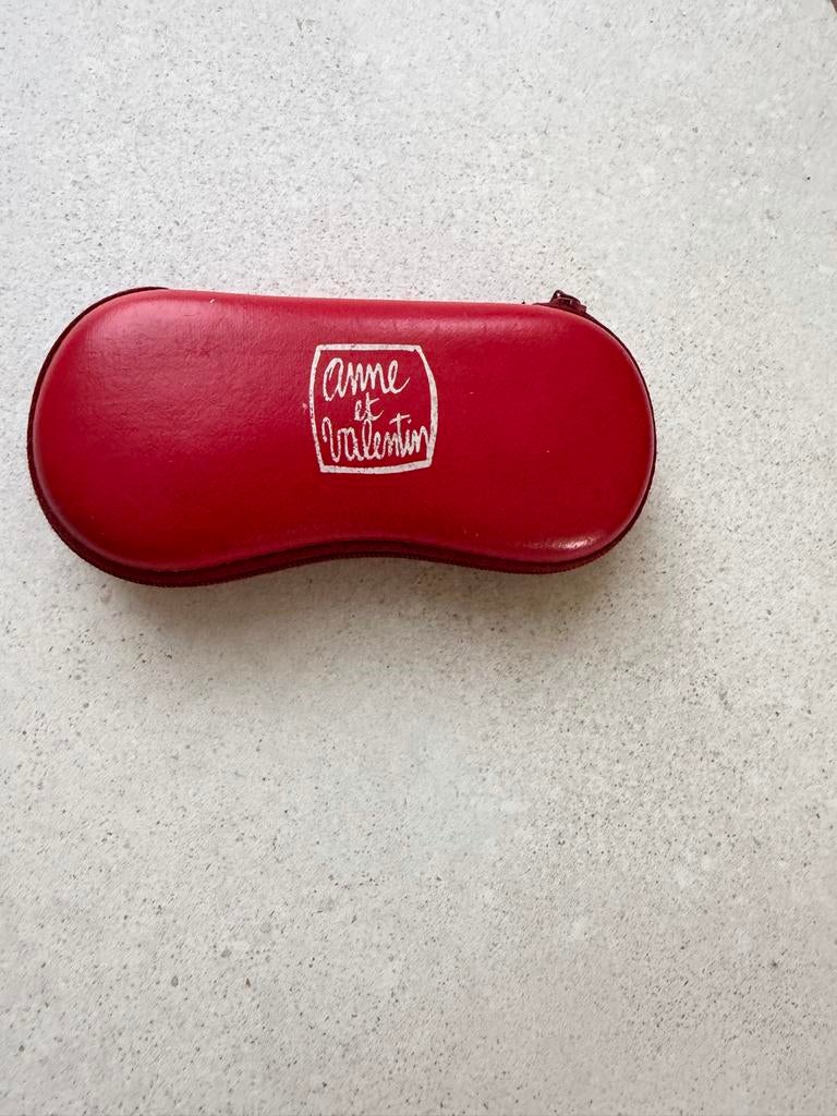 Anne et Valentin zonnebril met etui, Overige merken, Gebruikt, Zonnebril, Bruin