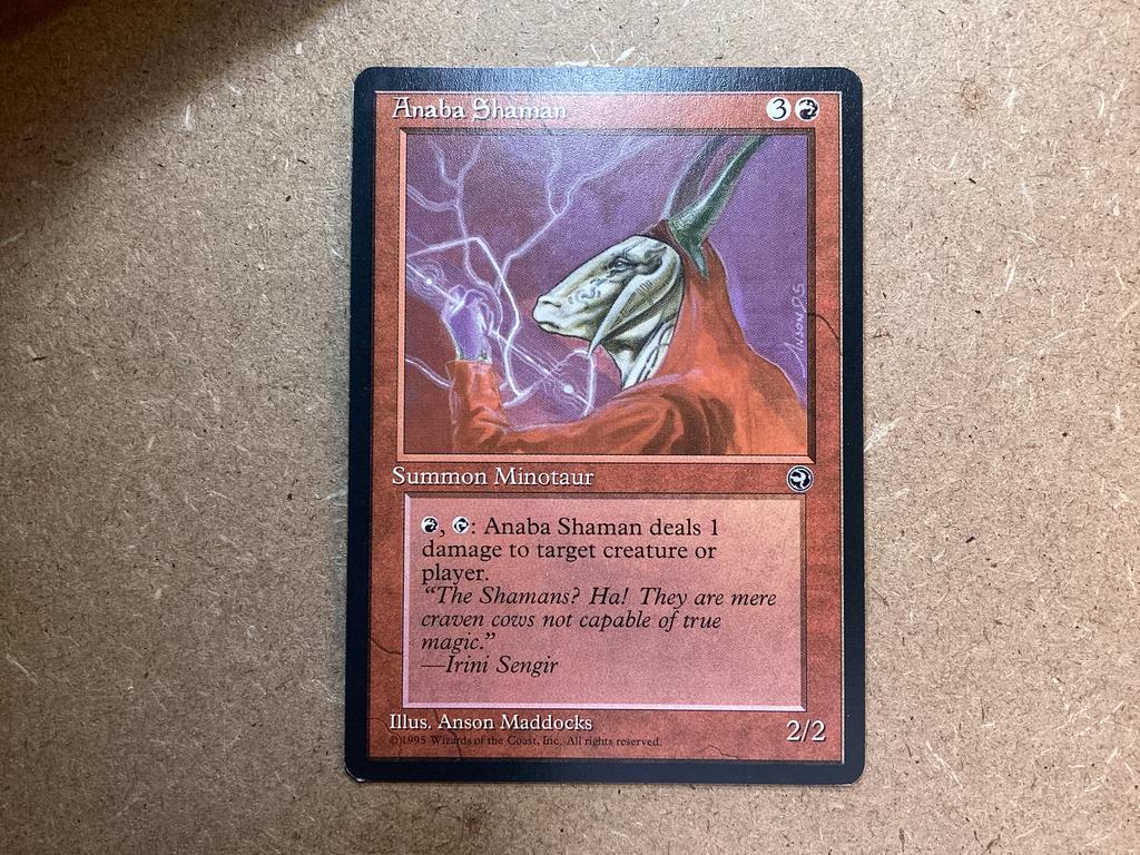 1x Anaba Shaman (v1) (Excellent), Ophalen of Verzenden, Zo goed als nieuw, Losse kaart