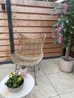 Vlinderstoel rotan/riet lounge stoel Ibiza style, Ophalen, Gebruikt, Bruin, Riet of Rotan