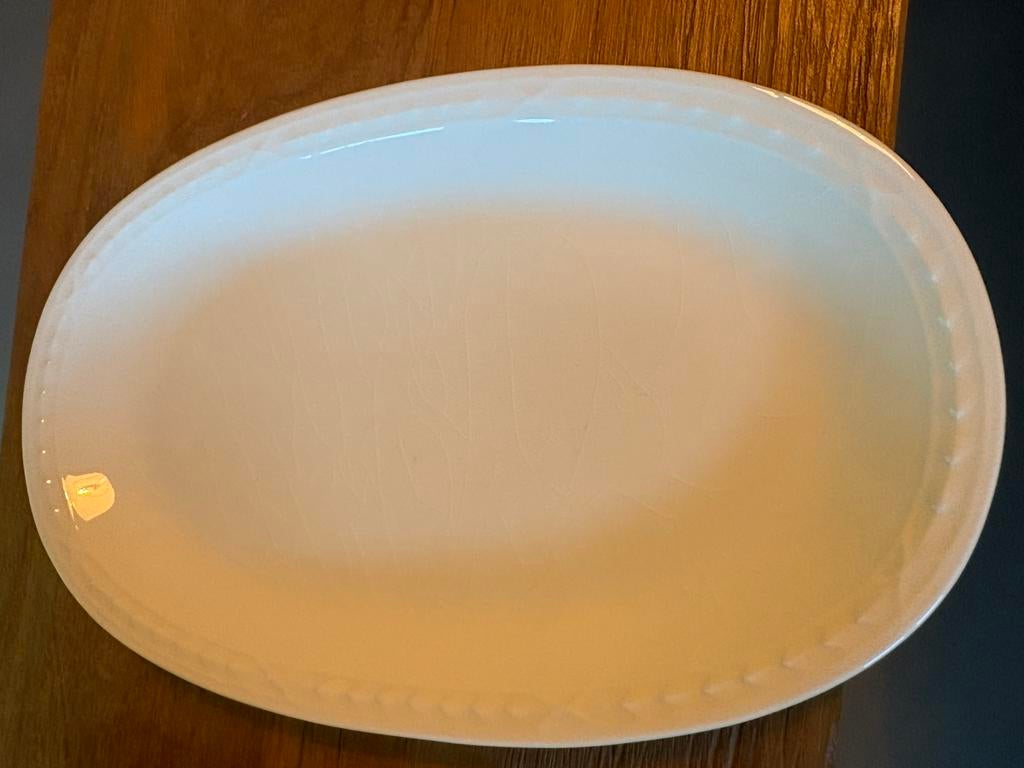 Recamier Royal Creamware schaal, Ophalen of Verzenden, Effen, Aardewerk, Schaal of Schalen