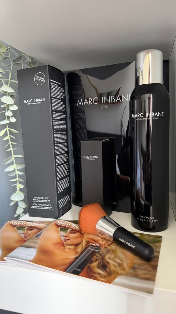 Marc Inbane tanning set te koop (vaste prijs!), Ophalen of Verzenden, Zo goed als nieuw, Gehele gezicht
