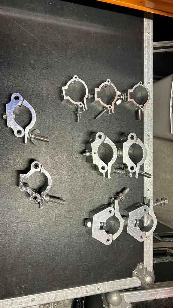 Partij scaffklemmen swivel coupler, Ophalen of Verzenden, Gebruikt, Licht