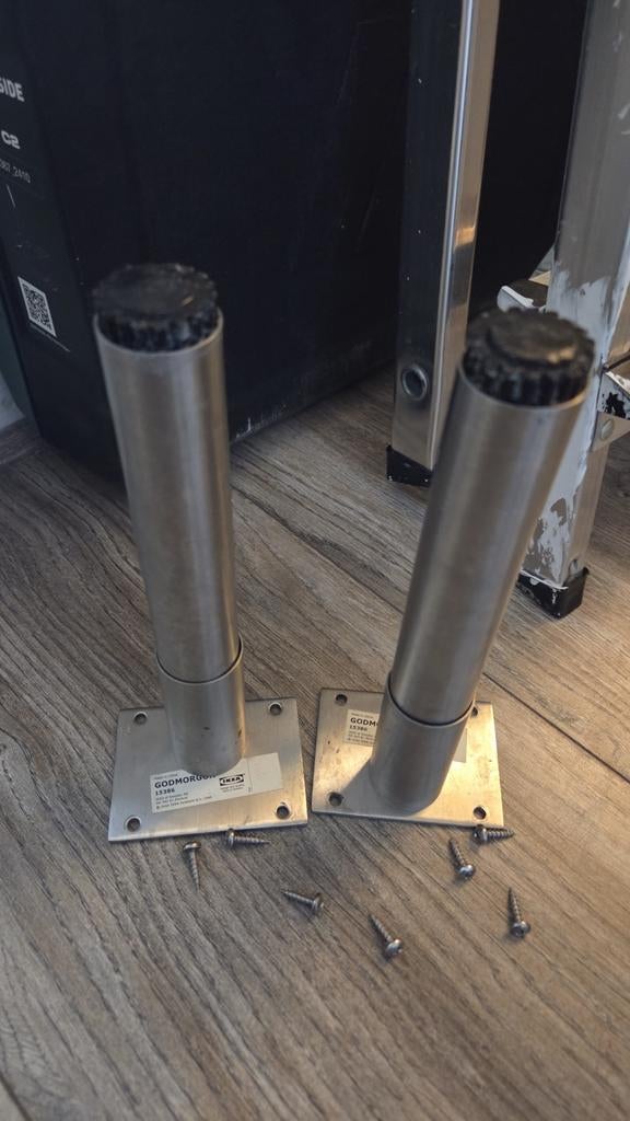 IKEA GODMORGON poten zilver/chroom, Huis en Inrichting, Ophalen of Verzenden