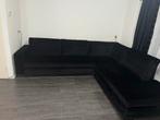 Zwarte hoekbank zo goed als nieuw, Hoekbank, 300 cm of meer, Ophalen of Verzenden, Zo goed als nieuw