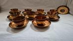7 goudsteen kom en schotels Petrus Regout, Antiek en Kunst, Ophalen of Verzenden