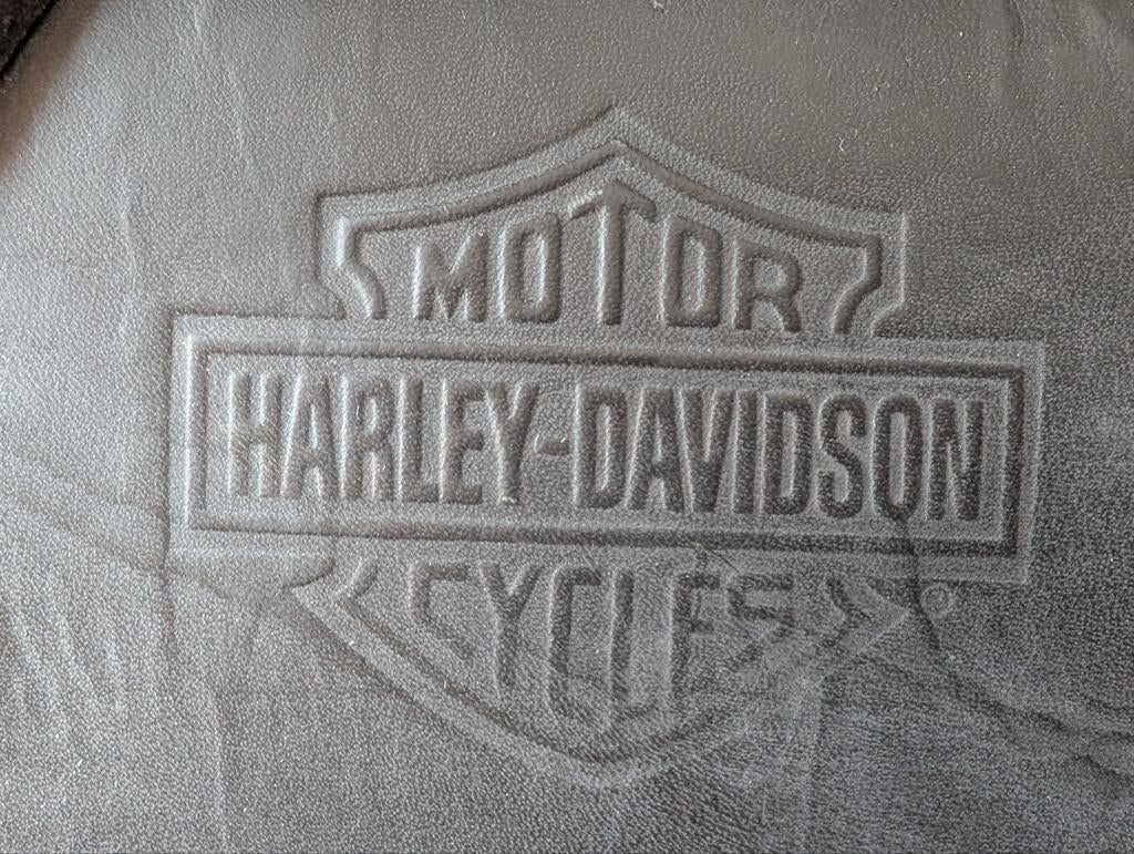 Harley Davidson dik lederen zijkoffers met snelsluiting, Ophalen of Verzenden, Gebruikt