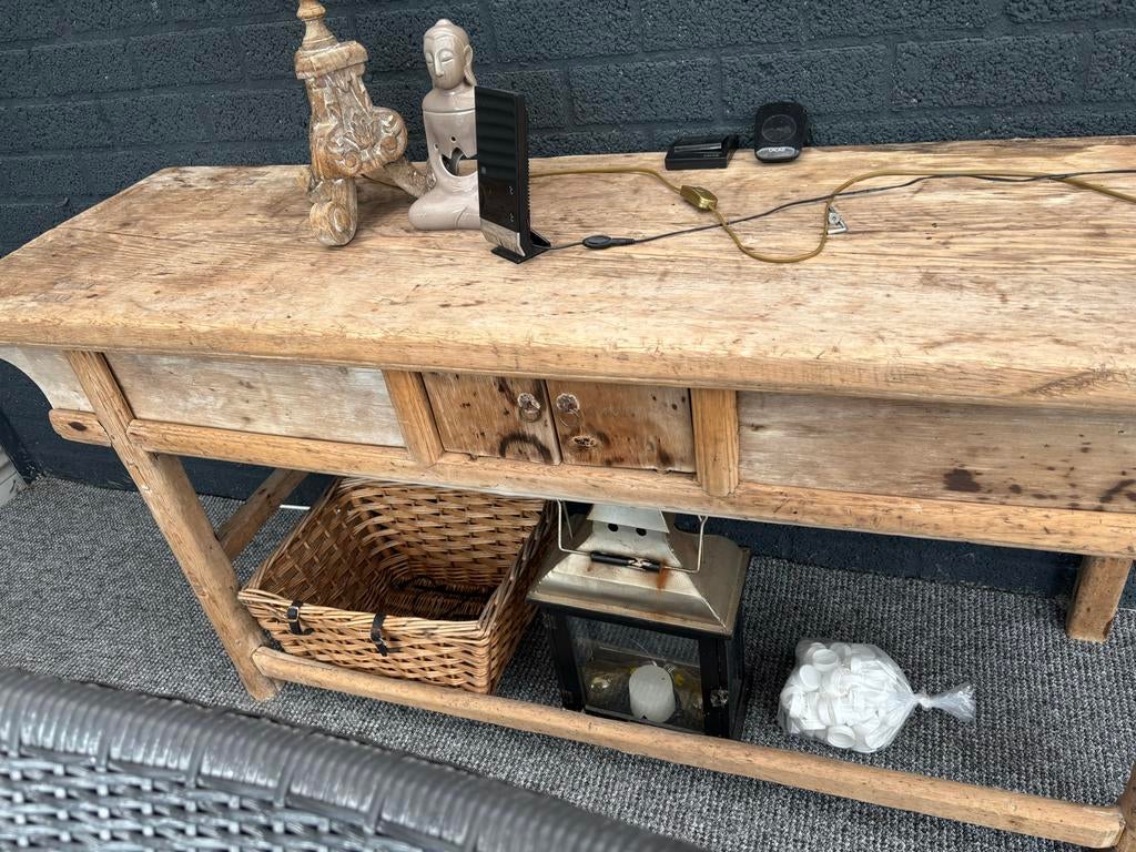 Antieke Chinese sidetable / consoletafel van massief hout, Ophalen