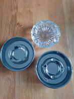 Asbakken drie stuks, Ophalen of Verzenden, Glas of Kopje