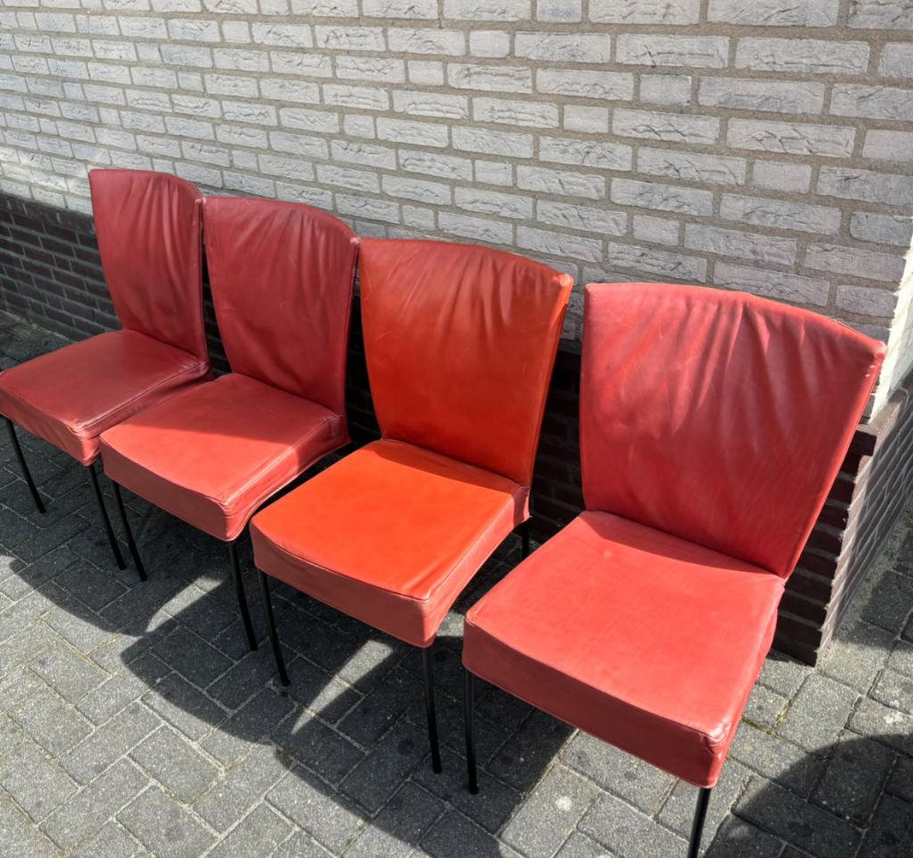 Montis Stoelen Spica - Rood, Huis en Inrichting, Stoelen, Ophalen, Gebruikt, Vier, Eettafelstoel