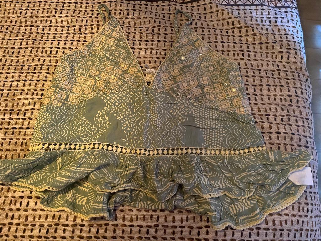 Ibiza top, Kleding | Dames, Verzenden, Maat 42/44 (L), Zonder mouw, Gedragen