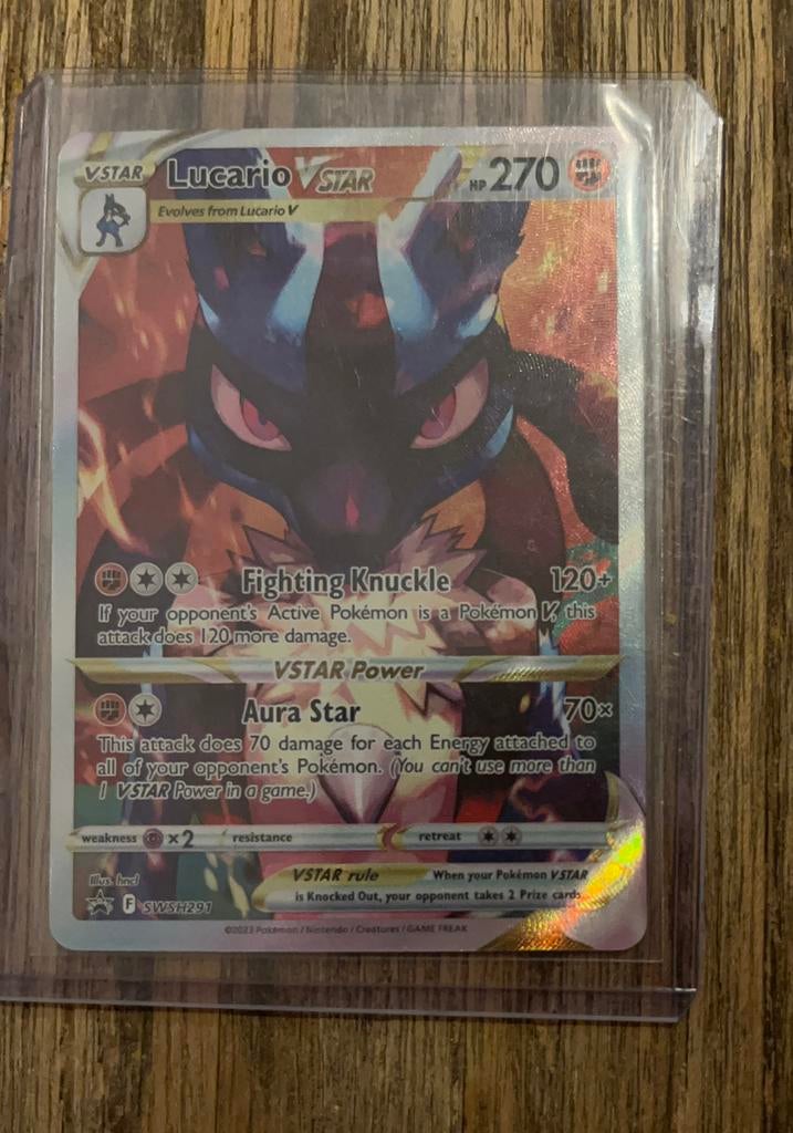 Lucario Vstar (promo), Ophalen, Nieuw, Losse kaart, Foil