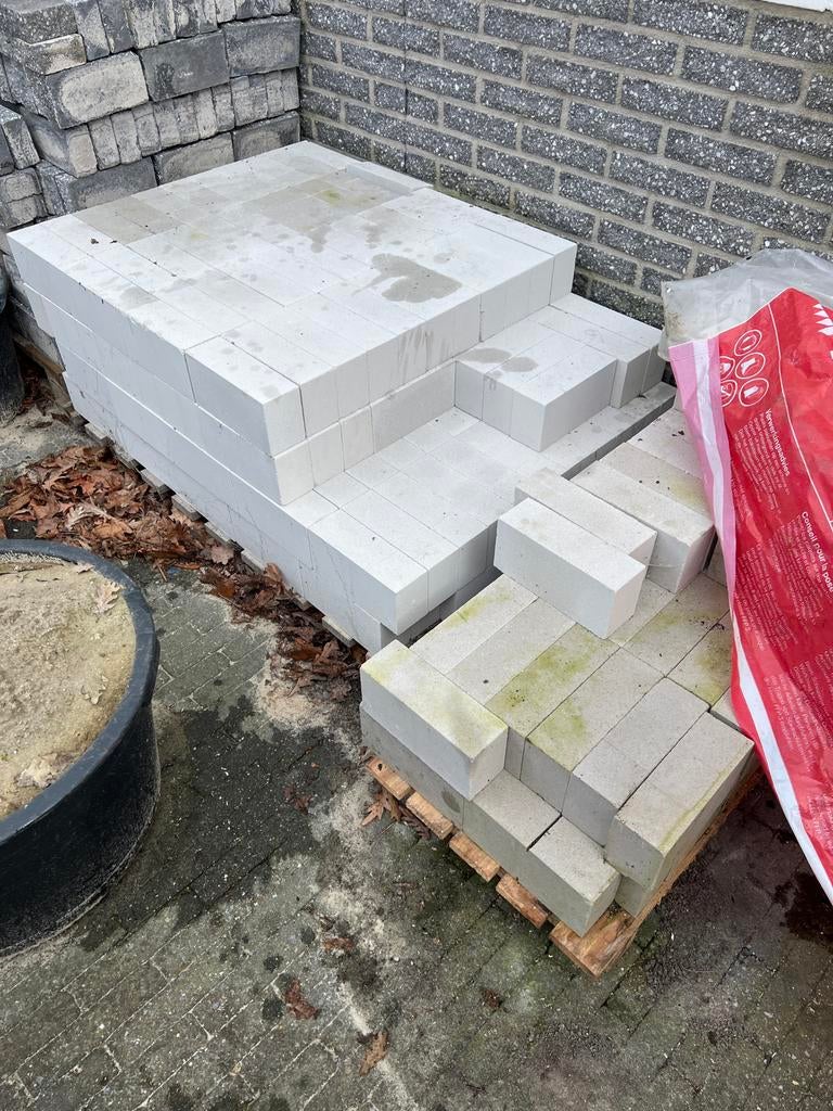 Kalkzandsteen Amstelformaat - Nieuw, Doe-het-zelf en Verbouw, Metselstenen, Ophalen, Nieuw, Kalkzandstenen