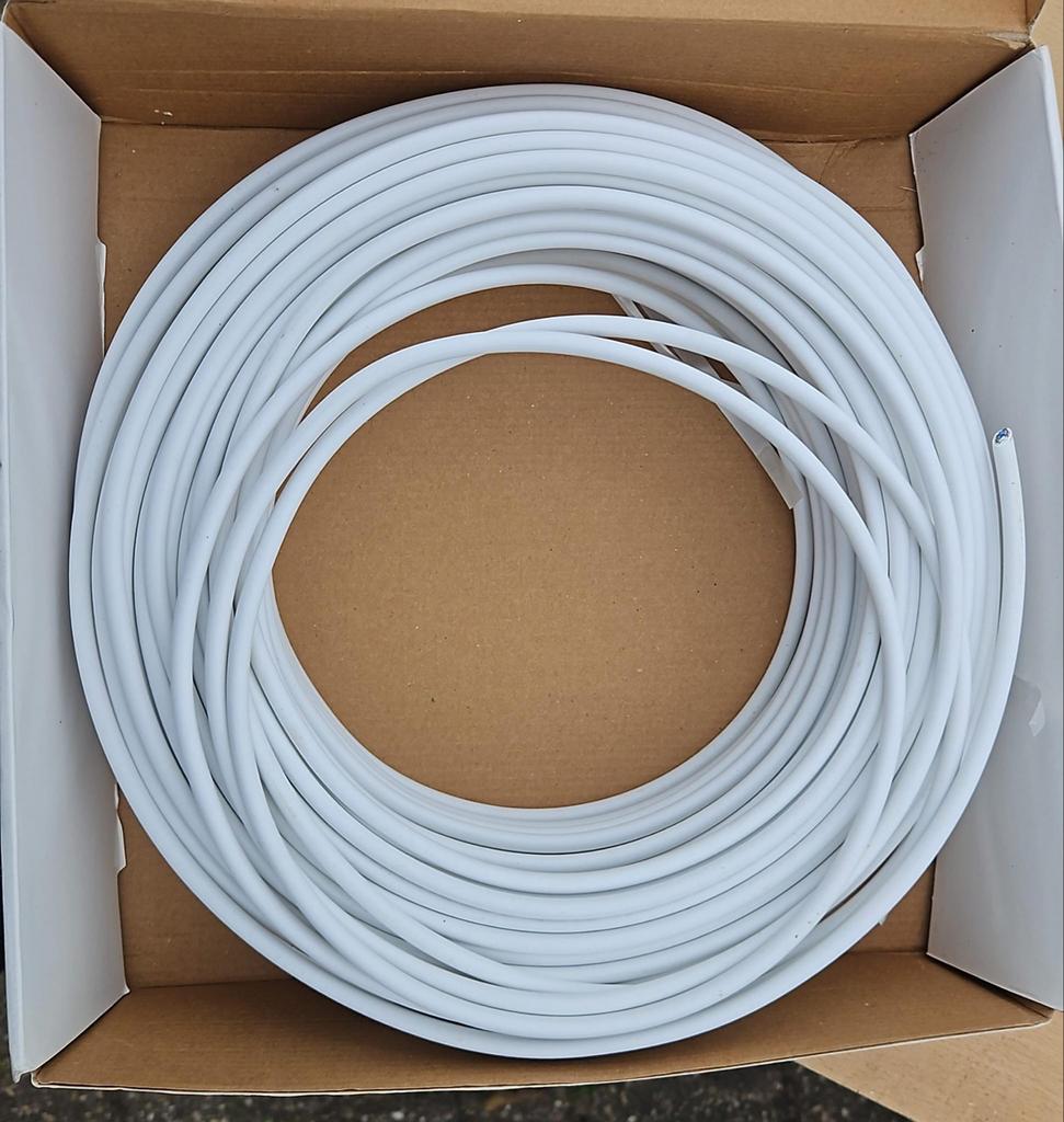 Hirschmann coaxkabel op rol, ruim 50 meter, zonder connector, Ophalen of Verzenden, Zo goed als nieuw, 10 meter of meer, Coaxiale kabel