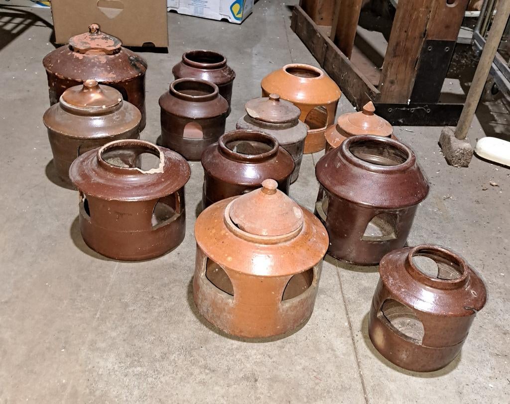 potten oude stenen duivenpotten decoratie, Ophalen