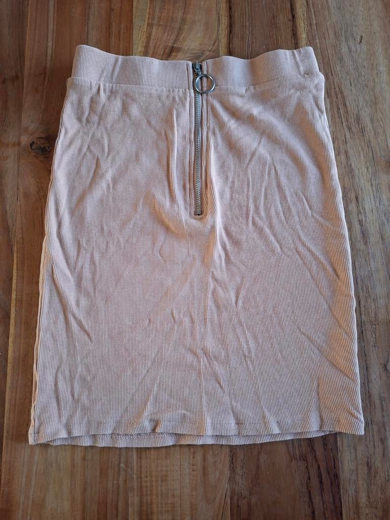 Ribgebreide rok met rits - Maat S, Kleding | Dames, Rokken, Ophalen, Overige kleuren, Maat 36 (S), Gedragen
