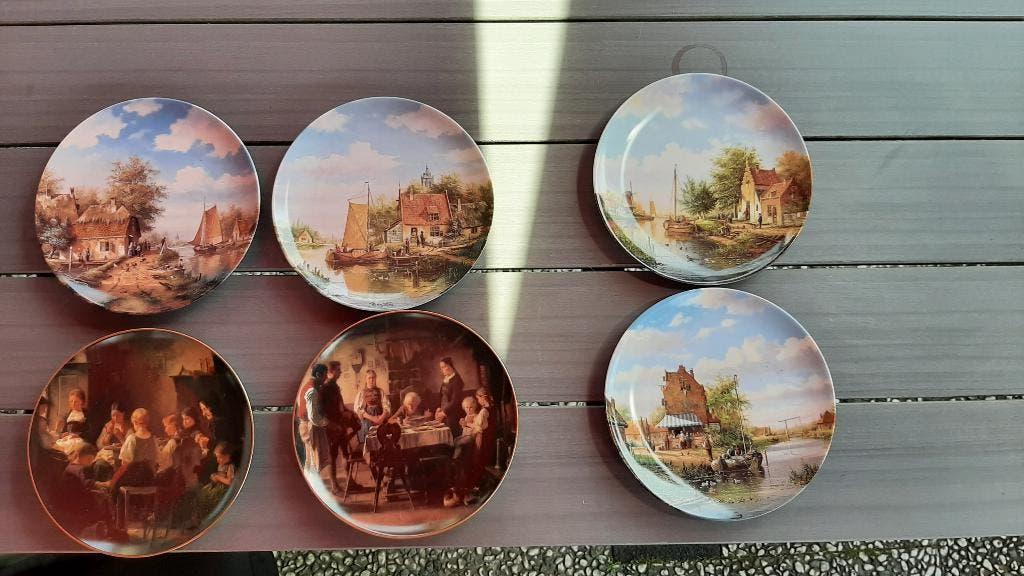 6 regina bradex porseleinen borden, Ophalen of Verzenden