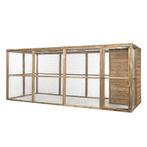 Houten Konijnenren Iris met nachthok, Dieren en Toebehoren, Knaagdieren en Konijnen | Hokken en Kooien, 110 cm of meer, Nieuw