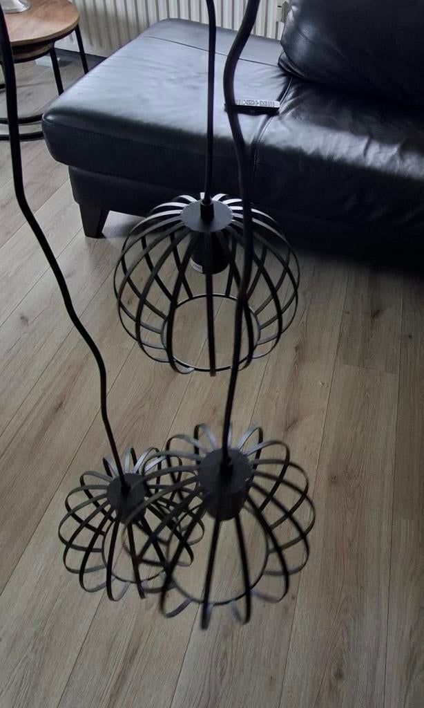 Hanglamp, Huis en Inrichting, Lampen | Kroonluchters, Ophalen, Zo goed als nieuw, Metaal, Industriel