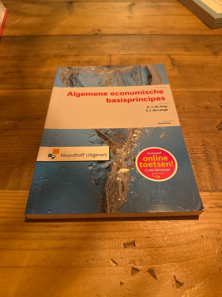 Algemene economische basisprincipes - D.J. de Jong, Boeken, Studieboeken en Cursussen, Ophalen of Verzenden, Gamma, Gelezen, HBO