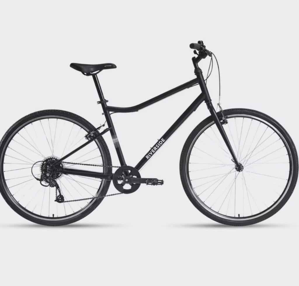 Hybridefiets Riverside zwart M zgan!, Ophalen, Zo goed als nieuw