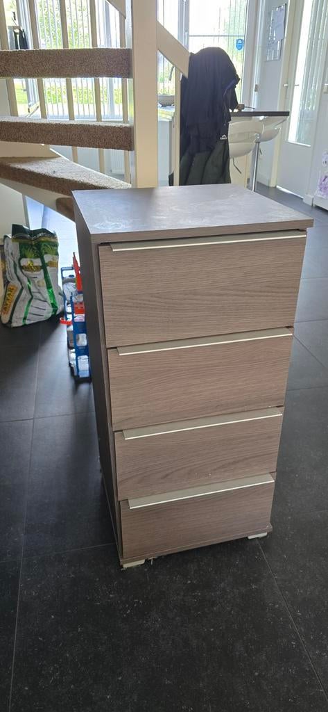 Leenbakker Kastje met 4 Laden - 40x40x83 cm, Minder dan 50 cm, Gebruikt, Ophalen of Verzenden, 3 of 4 laden