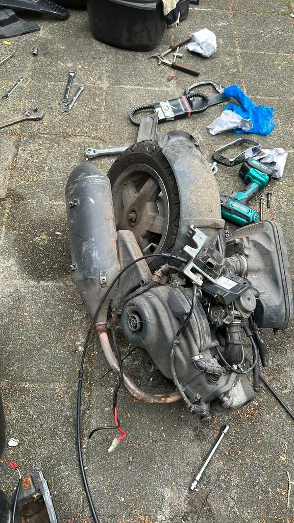 Vespa S Motorblok + Frame – 80cc – Compleet, Fietsen en Brommers, Brommeronderdelen | Scooters, Ophalen of Verzenden, Zo goed als nieuw