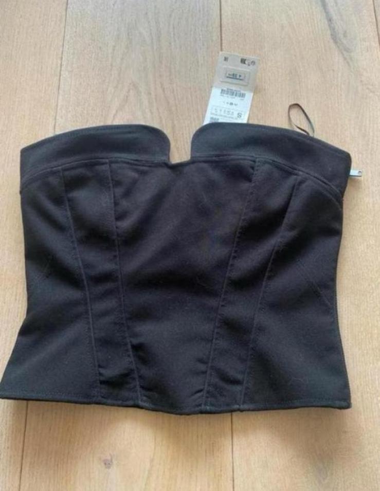 Zara top bustier S nieuw, Zwart, Nieuw, Ophalen of Verzenden, Maat 36 (S)
