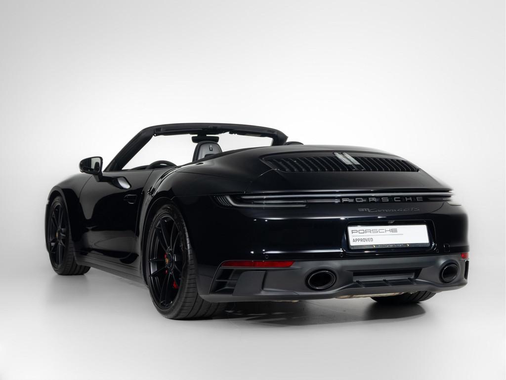 Porsche 911 Carrera 4 GTS Cabriolet, Auto's, Porsche, Stof, Gebruikt, Zwart, Vierwielaandrijving