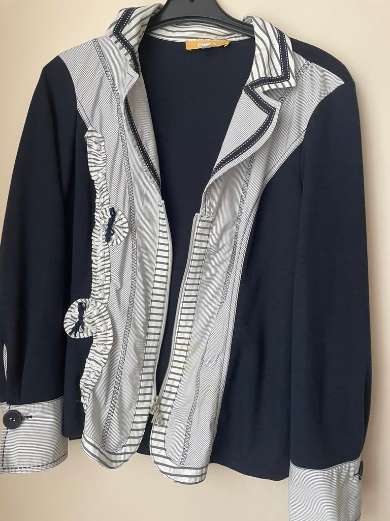 Biba Blouse met rits mt 46, Verzenden, Zo goed als nieuw, Maat 46/48 (XL) of groter